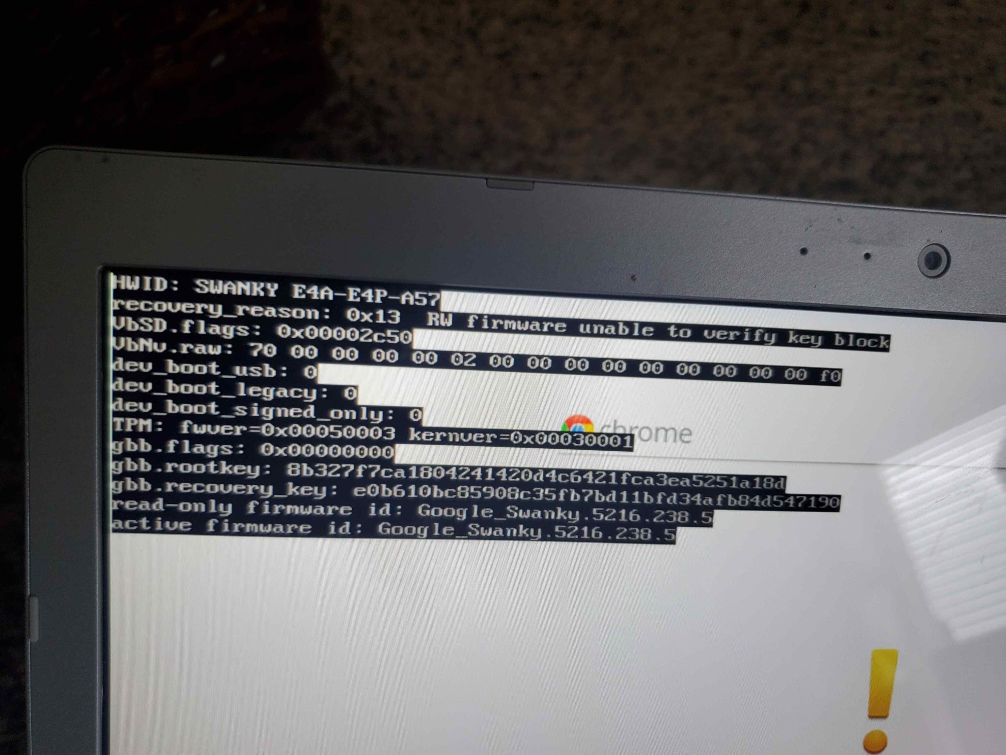 how to enable developer mode on chromebook when blocked